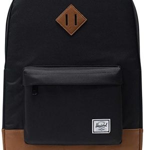 Herschel Black & Saddle brown Backpack
